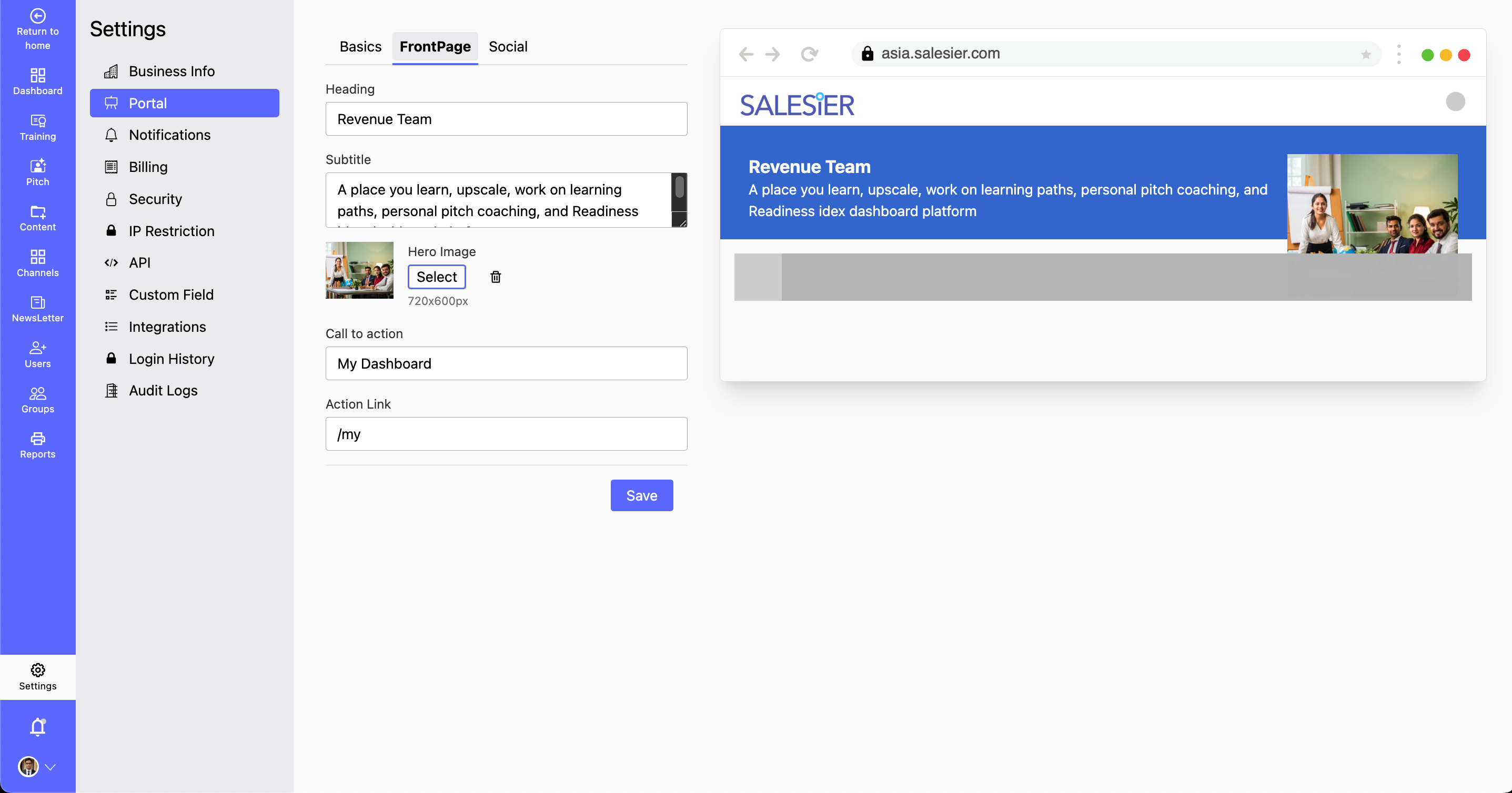 Frontpage