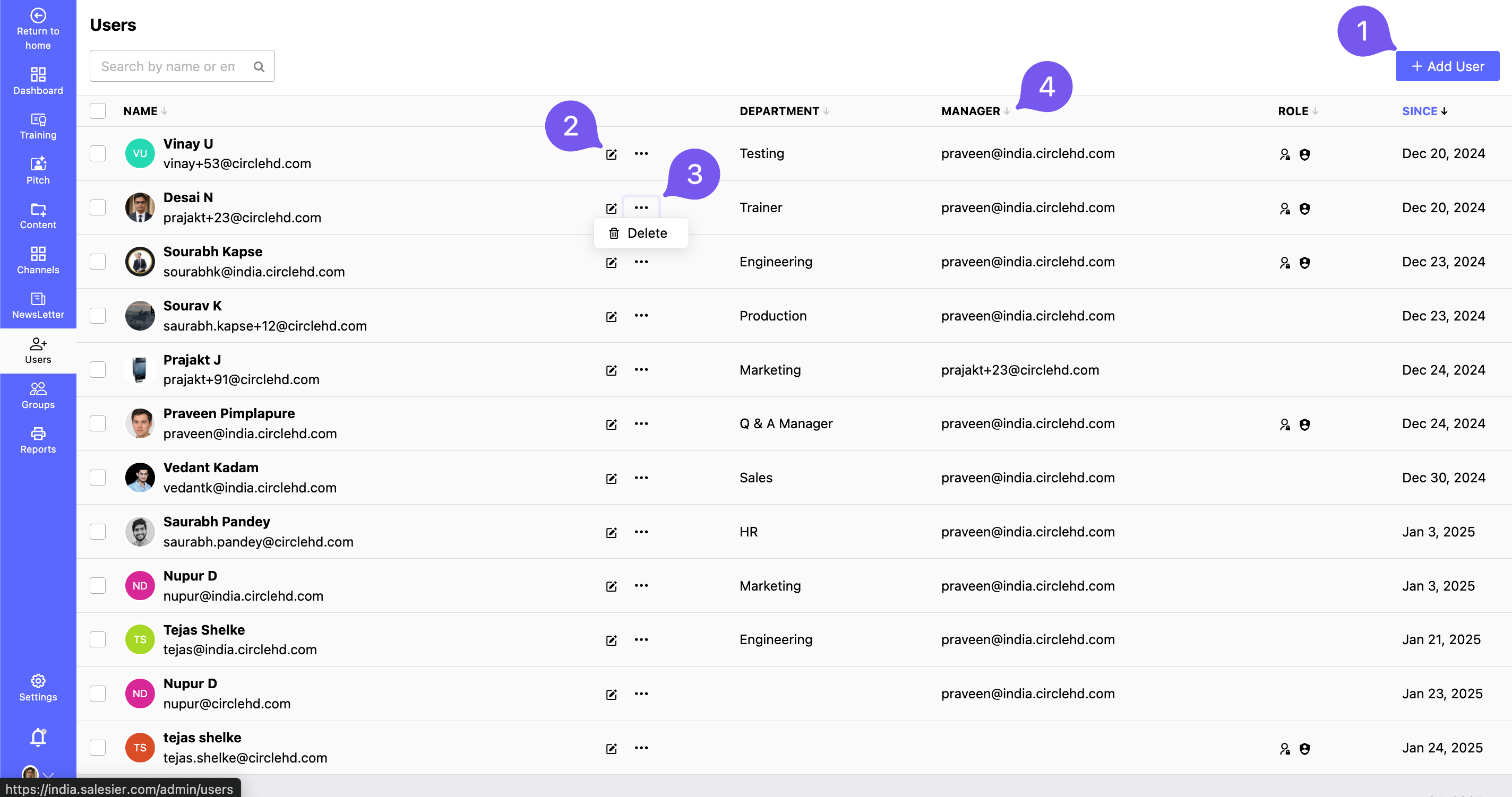 Users Management